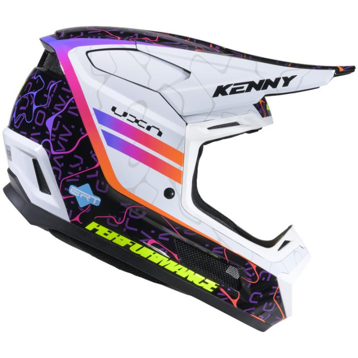 Casque KENNY performance graphic wave noir | Oxmoto