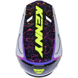 Casque KENNY performance graphic wave noir | Oxmoto