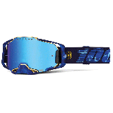 Lunettes 100% armega le bruni signature bleu/or | Oxmoto