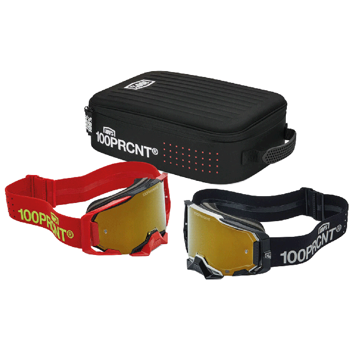 Pack 100% armega racer noir/rouge 2026 | Oxmoto