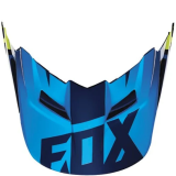 Visière FOX v1 race 2016 bleu/jaune | Oxmoto