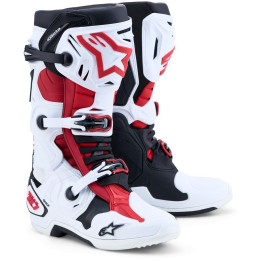 Bottes Alpinestars tech 10 blanc/noir | Oxmoto