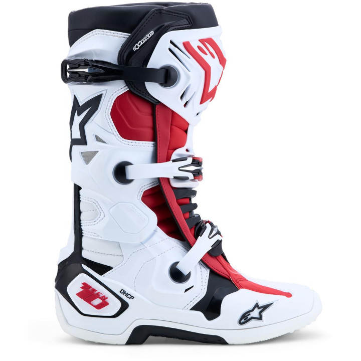 Bottes Alpinestars tech 10 blanc/noir | Oxmoto