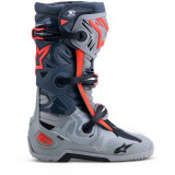 Bottes Alpinestars tech 10 enduro gris/rouge | Oxmoto
