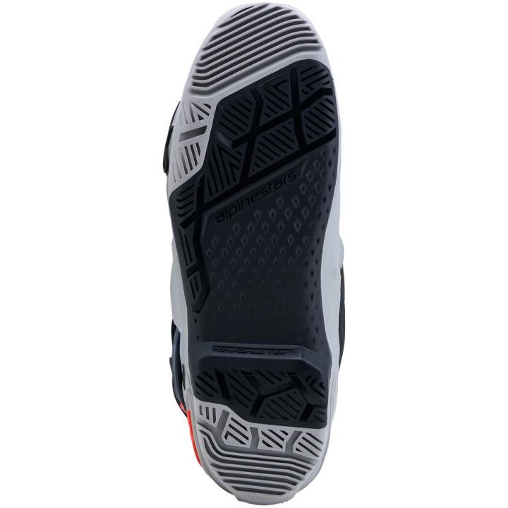 Bottes Alpinestars tech 10 enduro gris/rouge | Oxmoto