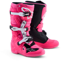Bottes Alpinestars tech 7 s rose/noir | Oxmoto