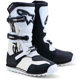 Bottes Alpinestars tech t noir/blanc | Oxmoto