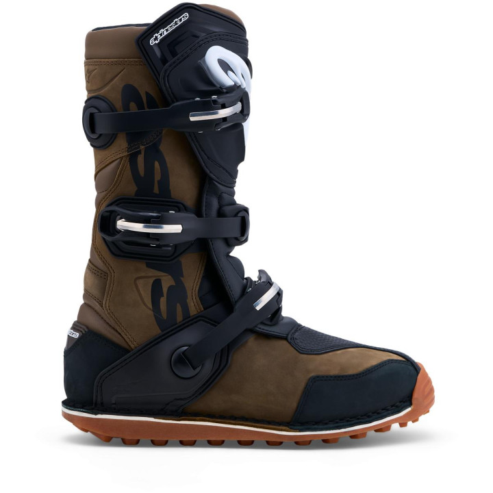 Bottes Alpinestars tech t marron/noir | Oxmoto