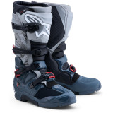 Bottes Alpinestars tech 7 enduro drystar gris/rouge | Oxmoto