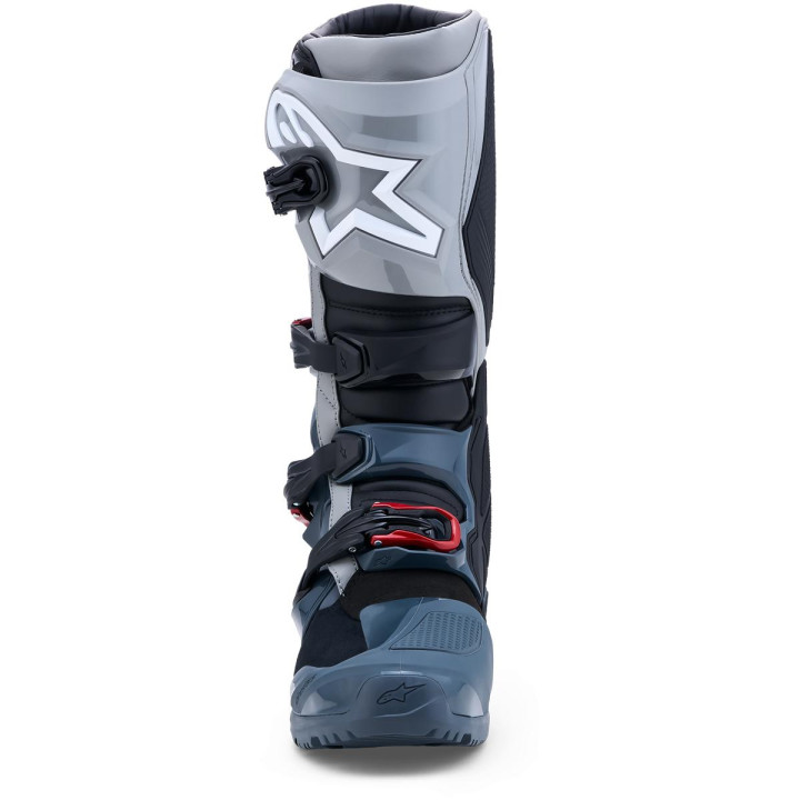 Bottes Alpinestars tech 7 enduro drystar gris/rouge | Oxmoto