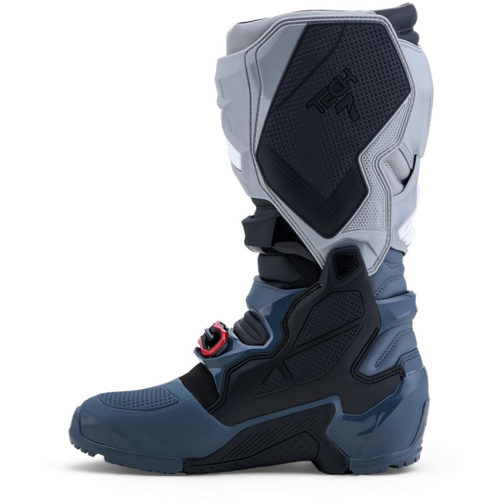 Bottes Alpinestars tech 7 enduro drystar gris/rouge | Oxmoto