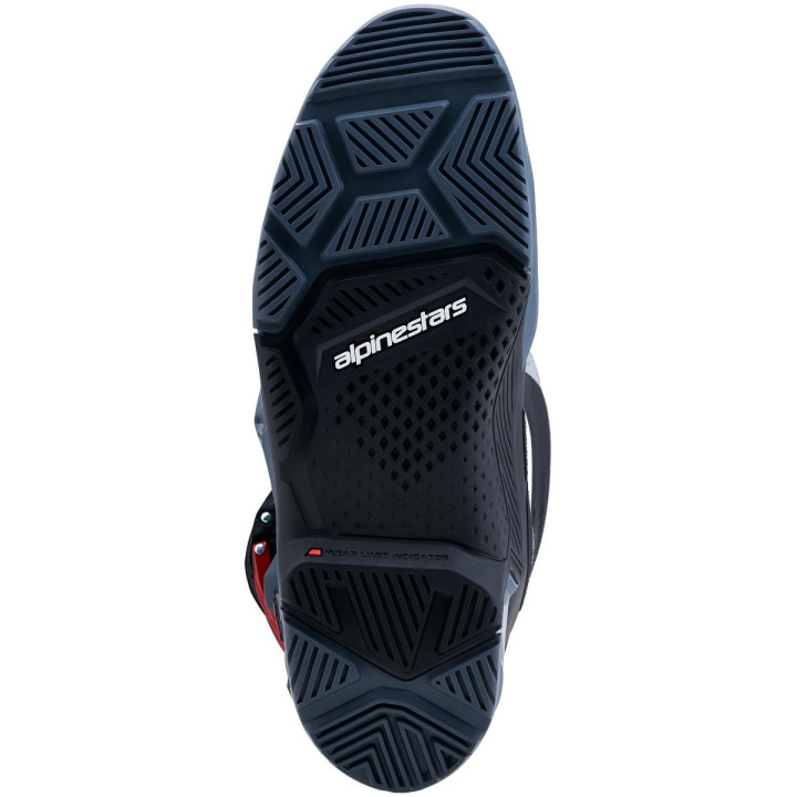 Bottes Alpinestars tech 7 enduro drystar gris/rouge | Oxmoto