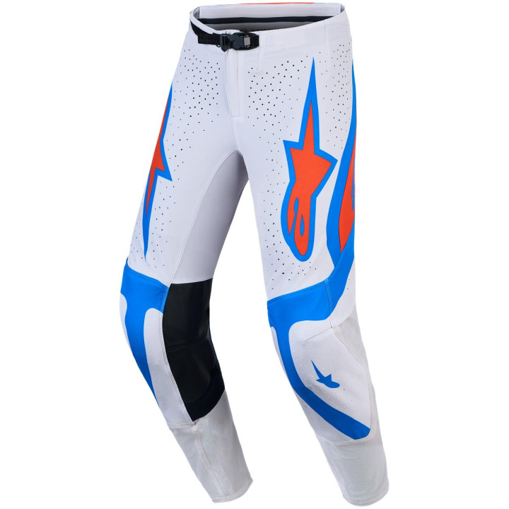 Pantalon Alpinestars supertech vesta blanc/rouge | Oxmoto