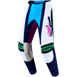 Pantalon Alpinestars techstar maven blanc/bleu | Oxmoto