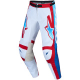 Pantalon Alpinestars racer hunt blanc/rouge | Oxmoto
