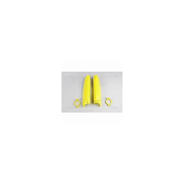 Protections de fourche UFO jaune Suzuki rm125/250 | Oxmoto