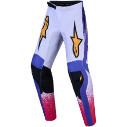 Pantalon Alpinestars enfant fluid drag blanc/bleu | Oxmoto
