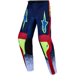 Pantalon Alpinestars enfant fluid drag bleu/rouge | Oxmoto