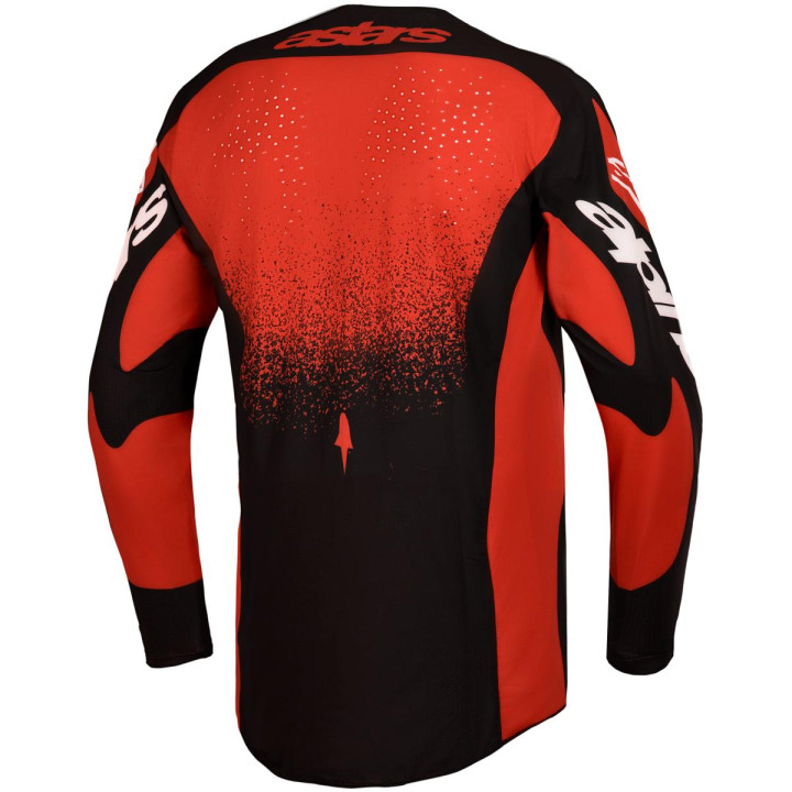 Maillot Alpinestars techstar swan rouge/noir | Oxmoto