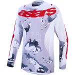 maillot alpinestars racer air lone gris/blanc