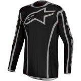 Maillot Alpinestars fluid apex v2 noir/argent | Oxmoto