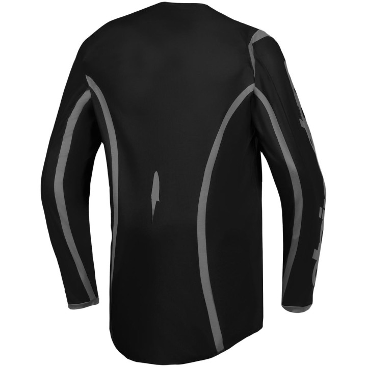 Maillot Alpinestars fluid apex v2 noir/argent | Oxmoto
