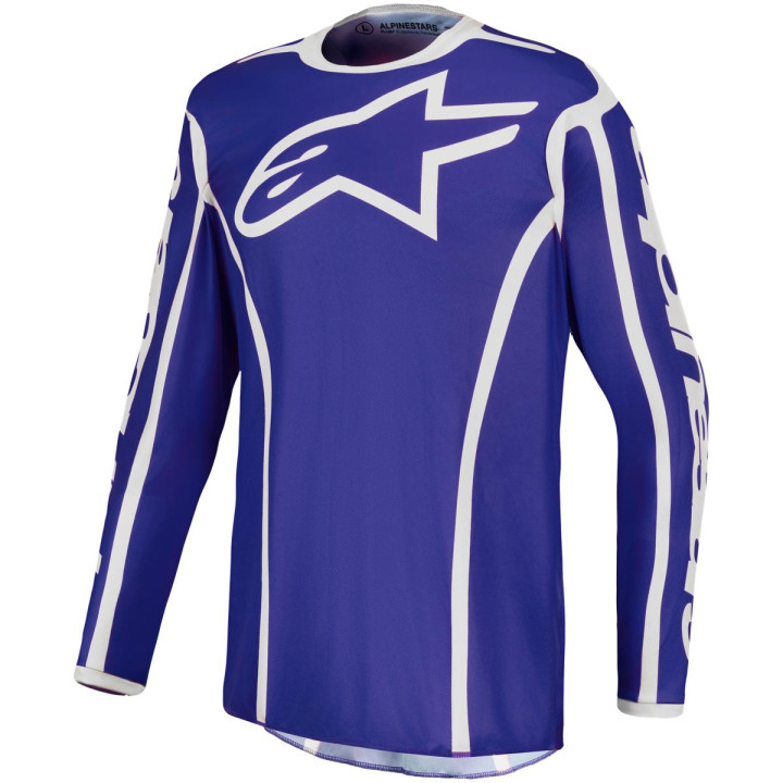 Maillot Alpinestars fluid apex v2 bleu | Oxmoto