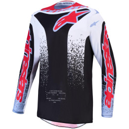 Maillot Alpinestars fluid drag noir/blanc | Oxmoto