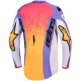 Maillot Alpinestars fluid drag violet/jaune | Oxmoto