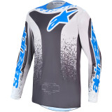 Maillot Alpinestars fluid drag gris/bleu | Oxmoto