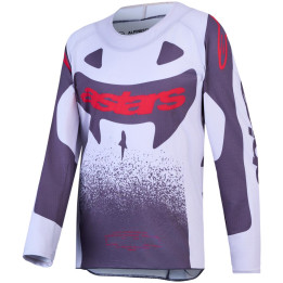 Maillot Alpinestars enfant supertech swan blanc/gris
