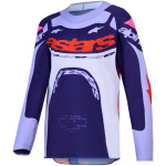 maillot alpinestars enfant supertech dyna violet/rose