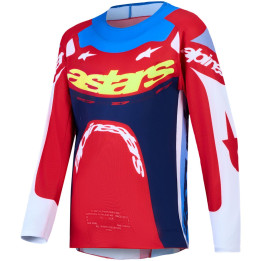 Maillot Alpinestars enfant supertech dyna rouge/blanc