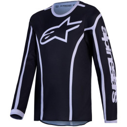 Maillot Alpinestars enfant fluid apex v2 noir/argent