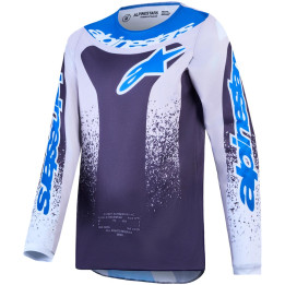 Maillot Alpinestars enfant fluid drag gris/blanc/bleu