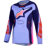 maillot alpinestars enfant fluid hunt violet/rose