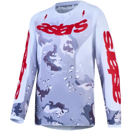 Maillot Alpinestars enfant fluid lone gris/blanc | Oxmoto