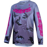 Maillot Alpinestars enfant fluid lone gris/violet | Oxmoto