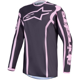 Maillot Alpinestars stella fluid apex v2 gris pierre/rose