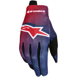 Gants Alpinestars enfant radar rouge/bleu | Oxmoto
