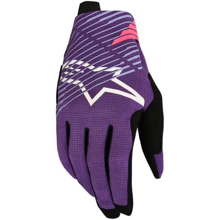 Gants Alpinestars radar pro violet/noir | Oxmoto