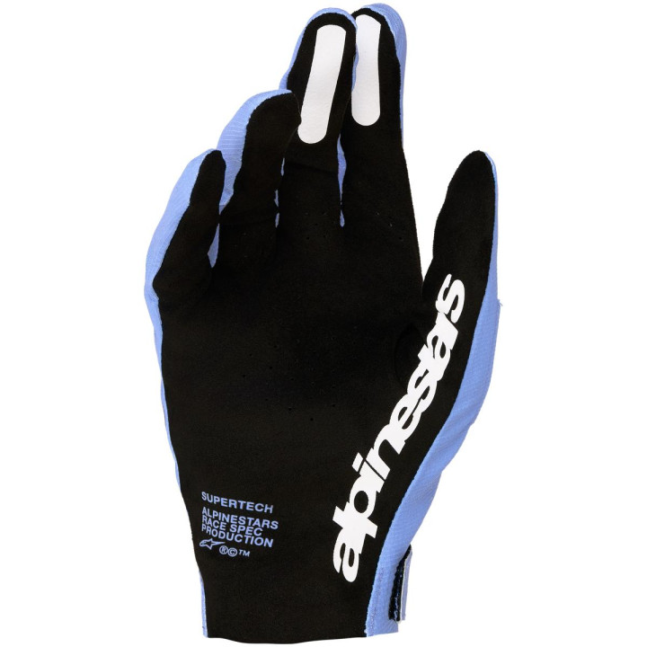 Gants Alpinestars supertech mx violet/noir | Oxmoto