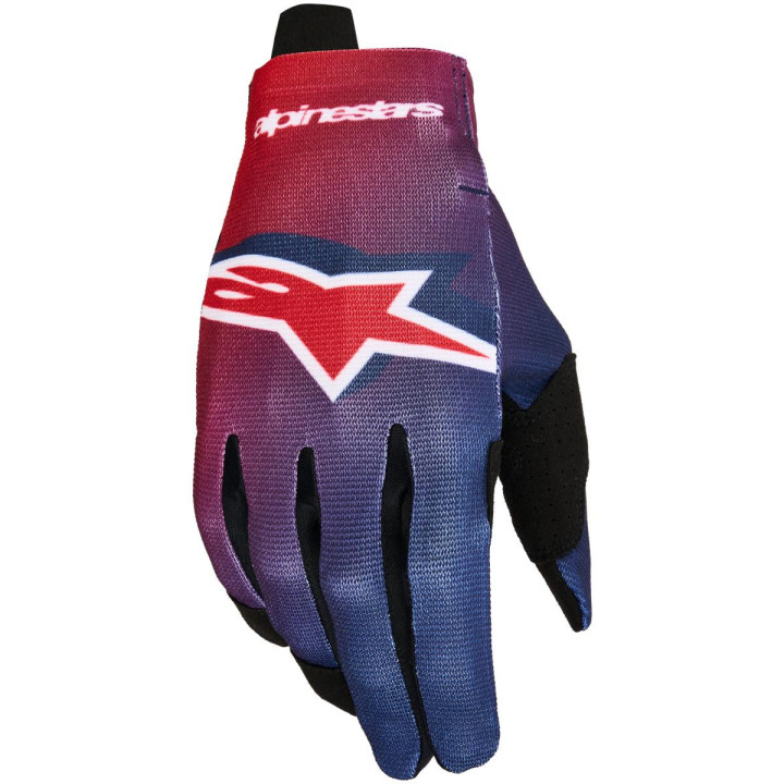 Gants Alpinestars radar rouge/bleu | Oxmoto