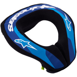 Protection Alpinestars sequence enfant neck roll bleu/blanc