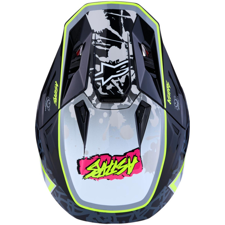 Casque Alpinestars s-m7 blaster noir/gris | Oxmoto