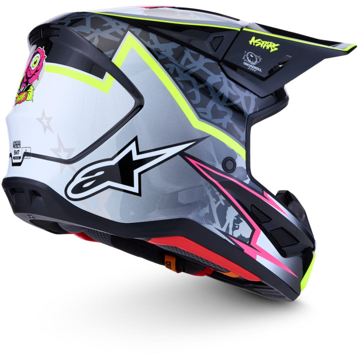 Casque Alpinestars s-m7 blaster noir/gris | Oxmoto