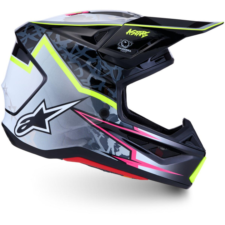 Casque Alpinestars s-m7 blaster noir/gris | Oxmoto