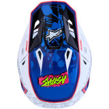 Casque Alpinestars s-m7 blaster blanc/bleu | Oxmoto