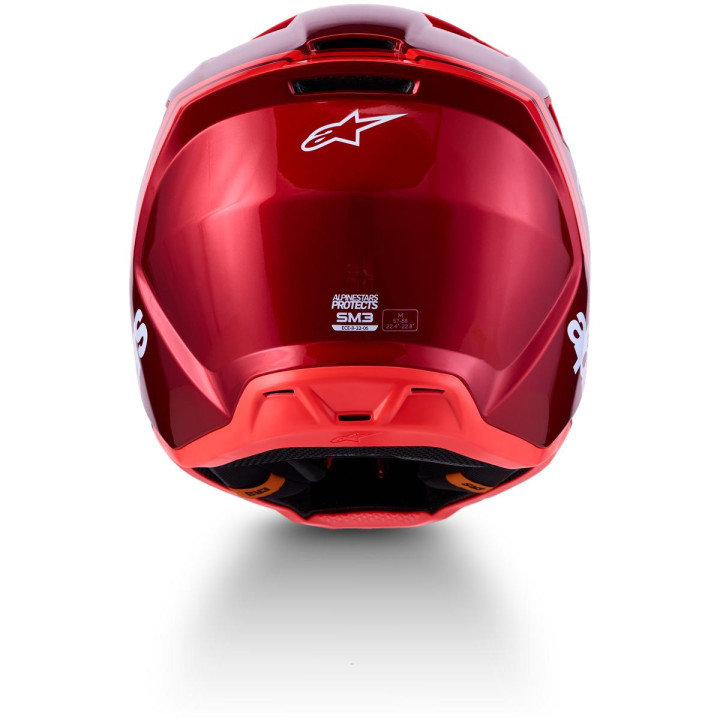 Casque Alpinestars s-m3 radium rouge/blanc | Oxmoto