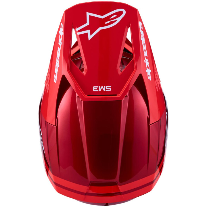 Casque Alpinestars s-m3 radium rouge/blanc | Oxmoto